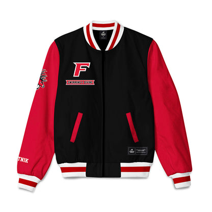 Fairfield - NCAA Men's Swimming & Diving : Oskar Plotnik - Bomber Jacket-0