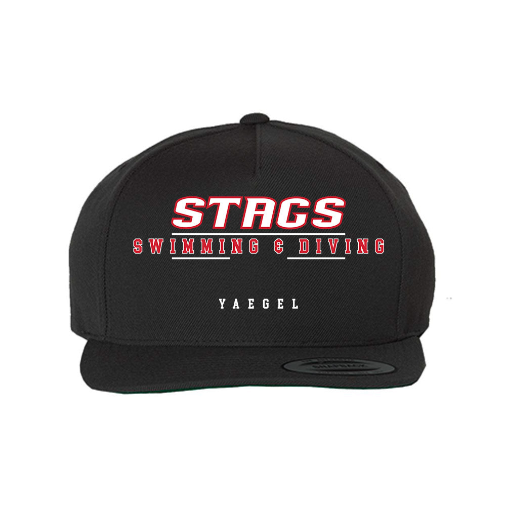Fairfield - NCAA Men's Swimming & Diving : Thomas Yaegel - Snapback Hat-0