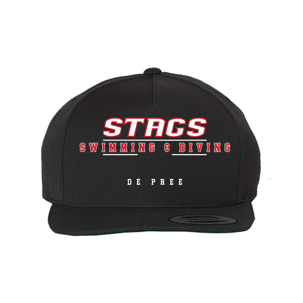 Fairfield - NCAA Women's Swimming & Diving : Natasha De Pree - Snapback Hat-0