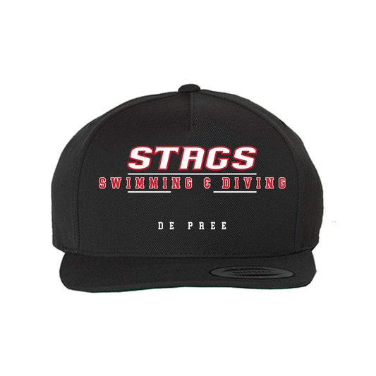 Fairfield - NCAA Women's Swimming & Diving : Natasha De Pree - Snapback Hat-0