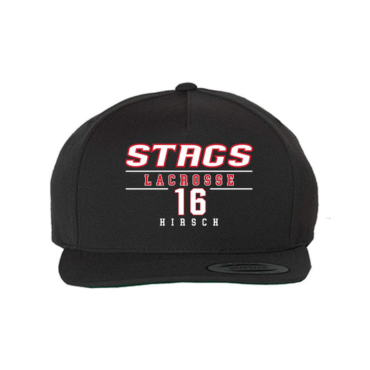 Fairfield - NCAA Men's Lacrosse : Owen Hirsch - Snapback Hat-0
