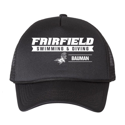 Fairfield - NCAA Women's Swimming & Diving : Rylie Bauman - Trucker Hat-0