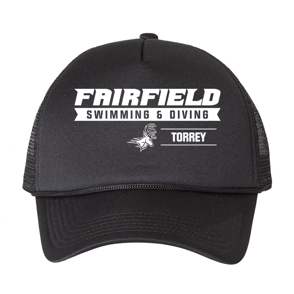 Fairfield - NCAA Women's Swimming & Diving : Katie Torrey - Trucker Hat-0