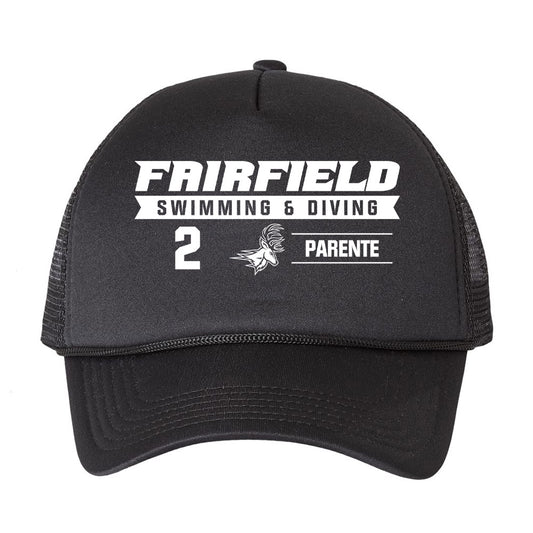 Fairfield - NCAA Men's Swimming & Diving : Jay Parente - Trucker Hat-0