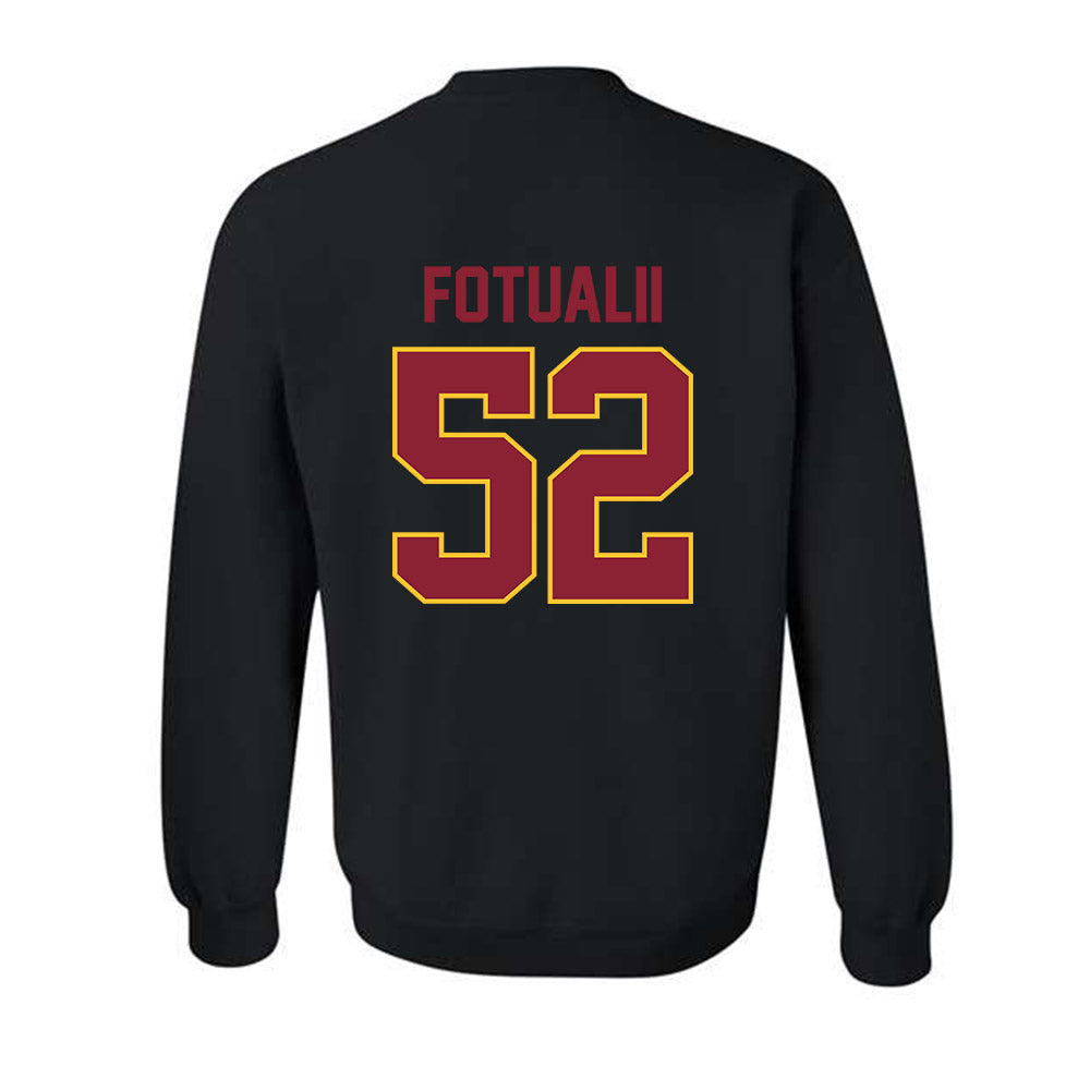 Iowa State - NCAA Football : Kingston Fotualii - Classic Shersey Crewneck Sweatshirt-1