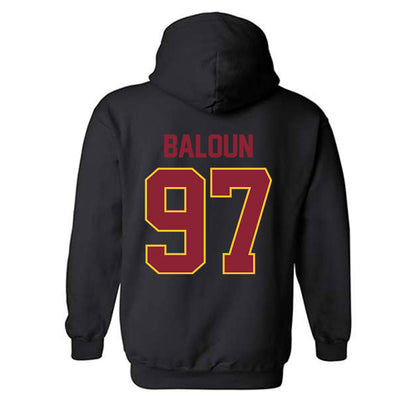 Iowa State - NCAA Football : Max Baloun - Classic Shersey Hooded Sweatshirt-1