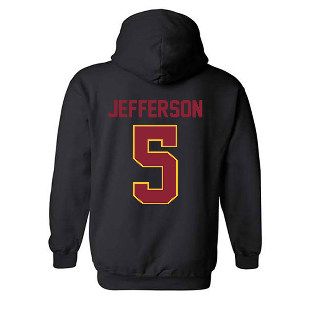 Iowa State - NCAA Men's Basketball : Joshua Jefferson - Classic Shersey Hooded Sweatshirt-1