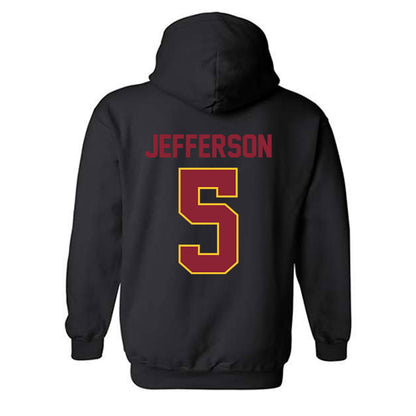 Iowa State - NCAA Men's Basketball : Joshua Jefferson - Classic Shersey Hooded Sweatshirt-1