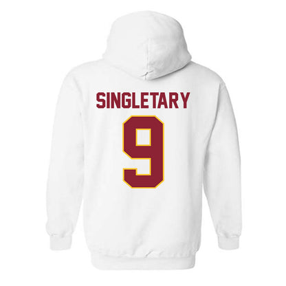 Iowa State - NCAA Football : Jaheim Singletary - Classic Shersey Hooded Sweatshirt-1