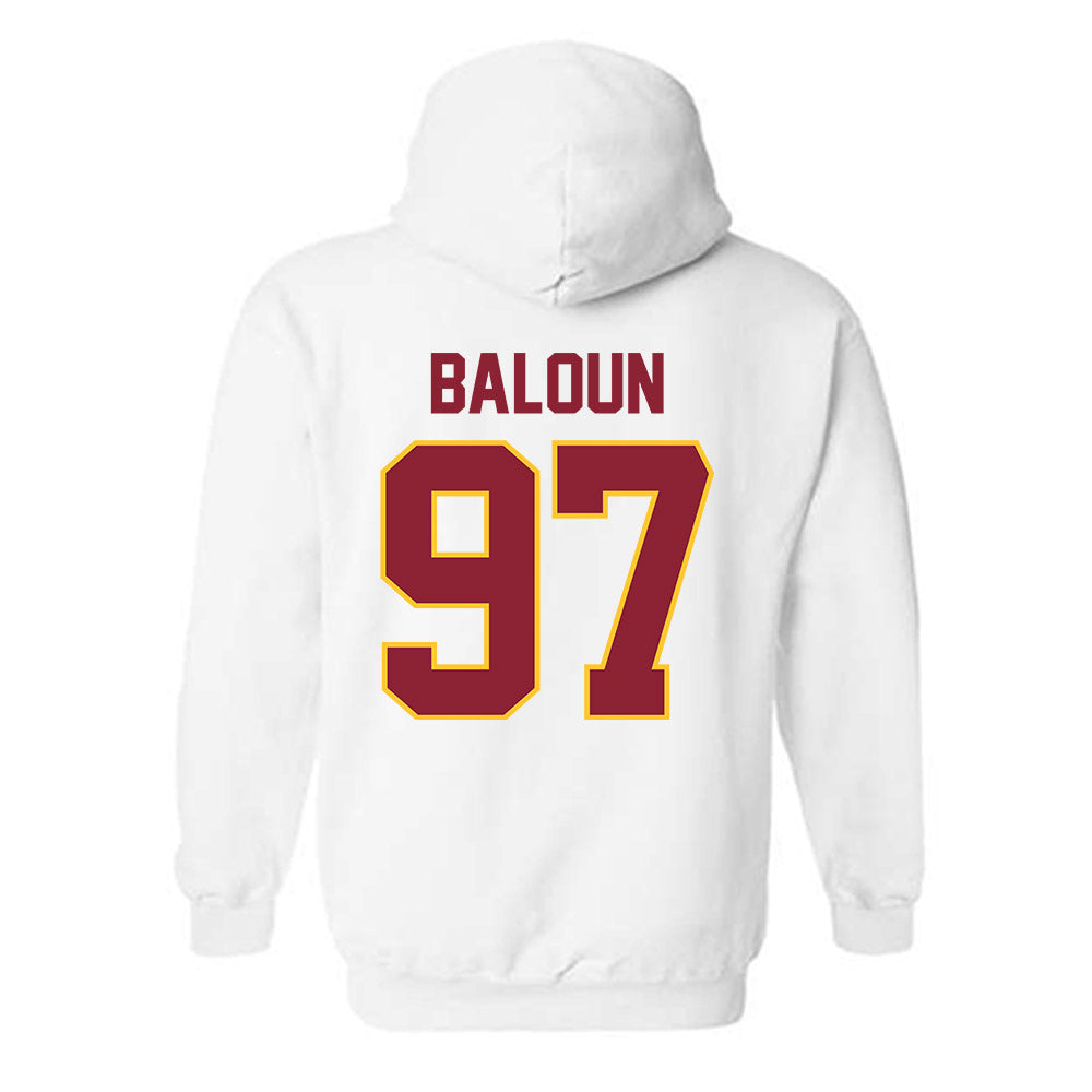 Iowa State - NCAA Football : Max Baloun - Classic Shersey Hooded Sweatshirt-1