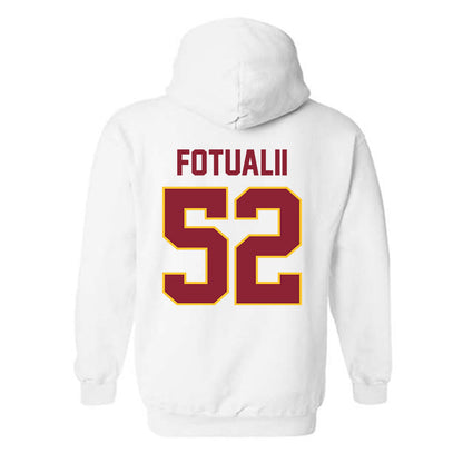 Iowa State - NCAA Football : Kingston Fotualii - Classic Shersey Hooded Sweatshirt-1