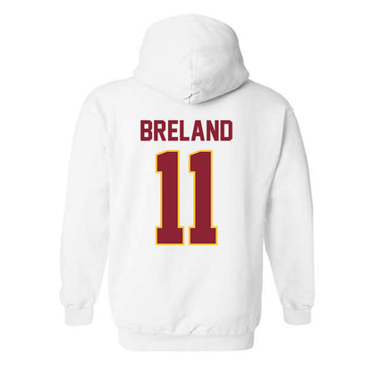 Iowa State - NCAA Football : Willie Breland - Classic Shersey Hooded Sweatshirt-1