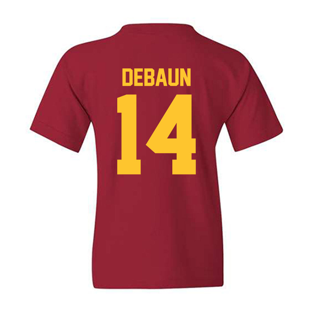 Iowa State - NCAA Football : Drake DeBaun - Classic Shersey Youth T-Shirt-1