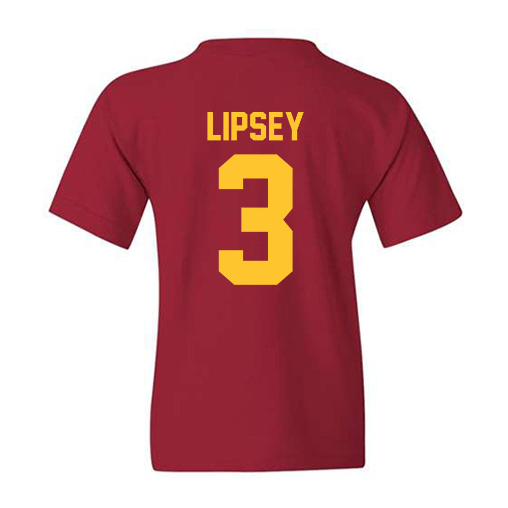 Iowa State - NCAA Men's Basketball : Tamin Lipsey - Classic Shersey Youth T-Shirt-1
