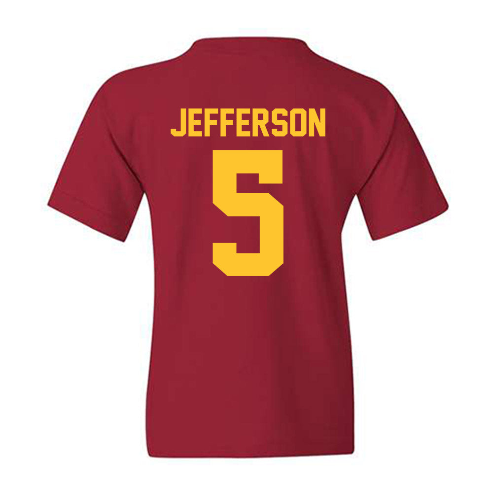 Iowa State - NCAA Men's Basketball : Joshua Jefferson - Classic Shersey Youth T-Shirt-1