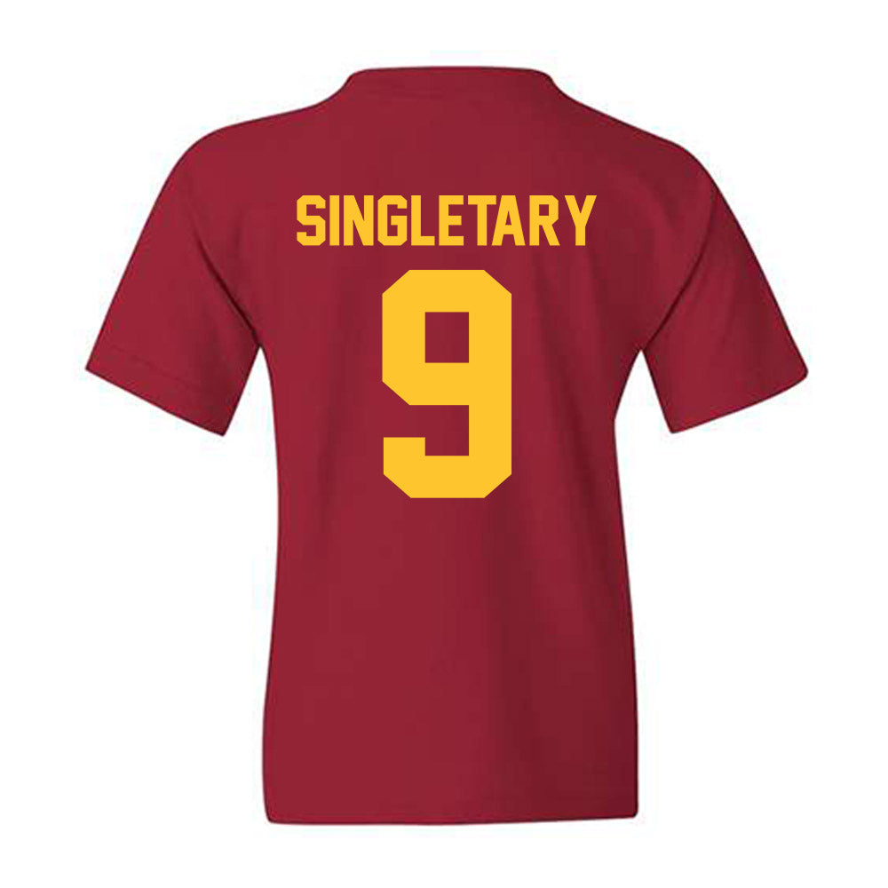 Iowa State - NCAA Football : Jaheim Singletary - Classic Shersey Youth T-Shirt-1