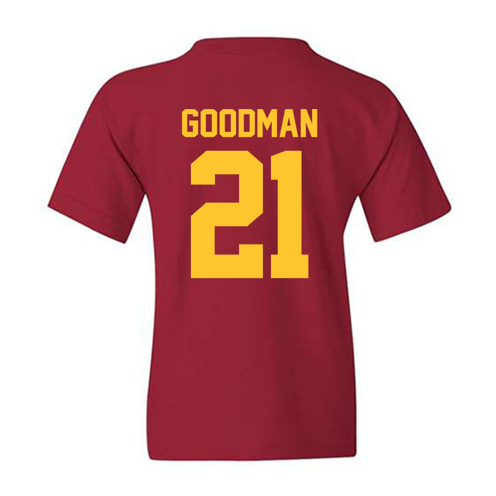 Iowa State - NCAA Football : Duhron Goodman - Classic Shersey Youth T-Shirt-1