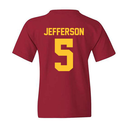 Iowa State - NCAA Men's Basketball : Joshua Jefferson - Classic Shersey Youth T-Shirt-1