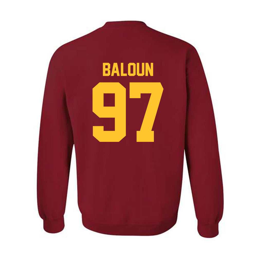 Iowa State - NCAA Football : Max Baloun - Classic Shersey Crewneck Sweatshirt-1
