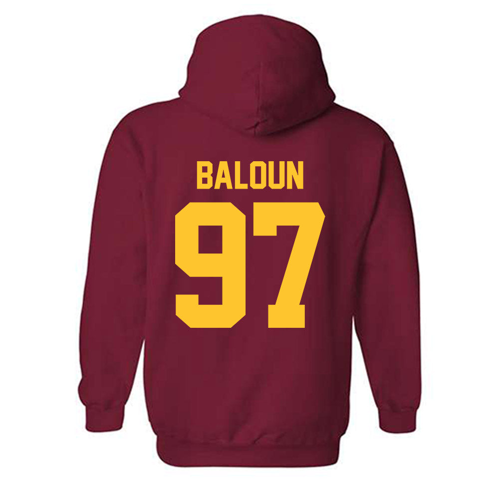 Iowa State - NCAA Football : Max Baloun - Classic Shersey Hooded Sweatshirt-1