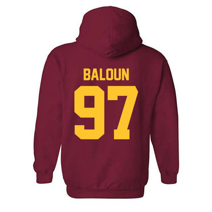 Iowa State - NCAA Football : Max Baloun - Classic Shersey Hooded Sweatshirt-1