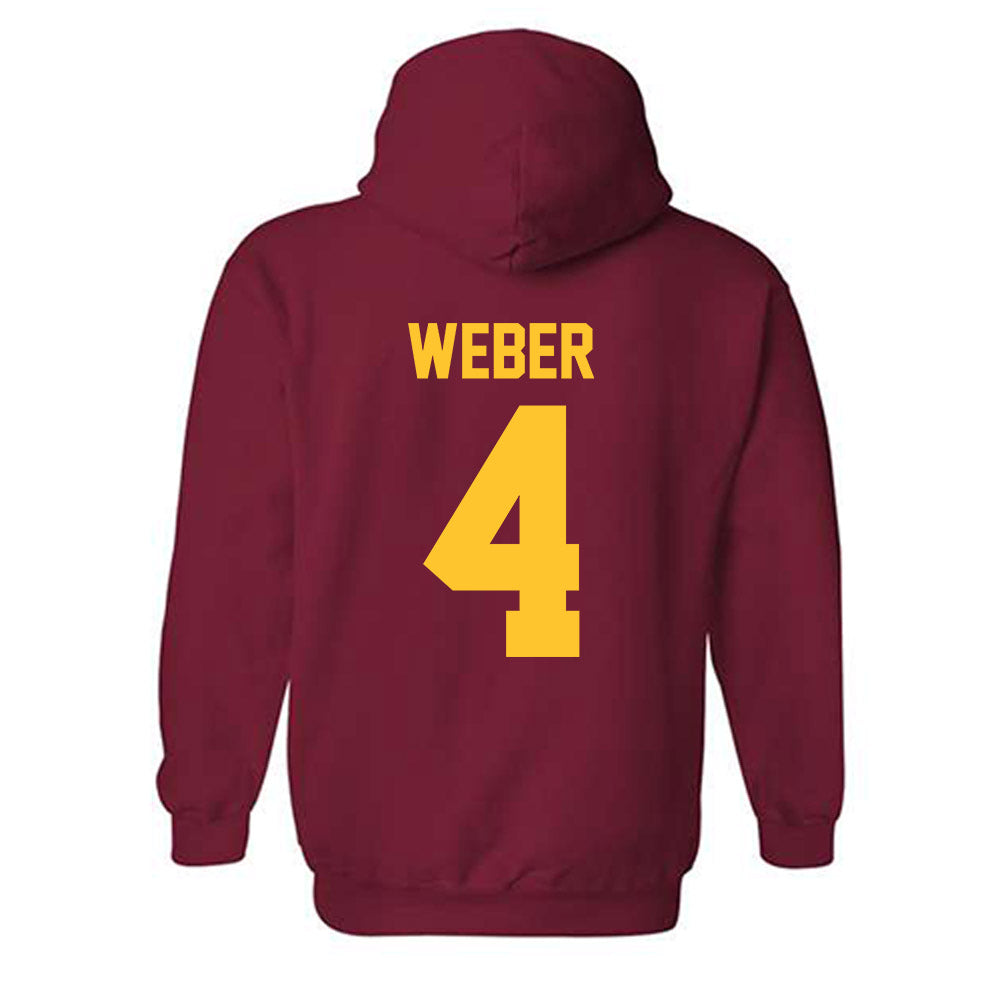 Iowa State - NCAA Women's Soccer : Ryan Weber - Classic Shersey Hooded Sweatshirt-1