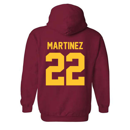Iowa State - NCAA Football : Xavier Martinez - Classic Shersey Hooded Sweatshirt-1