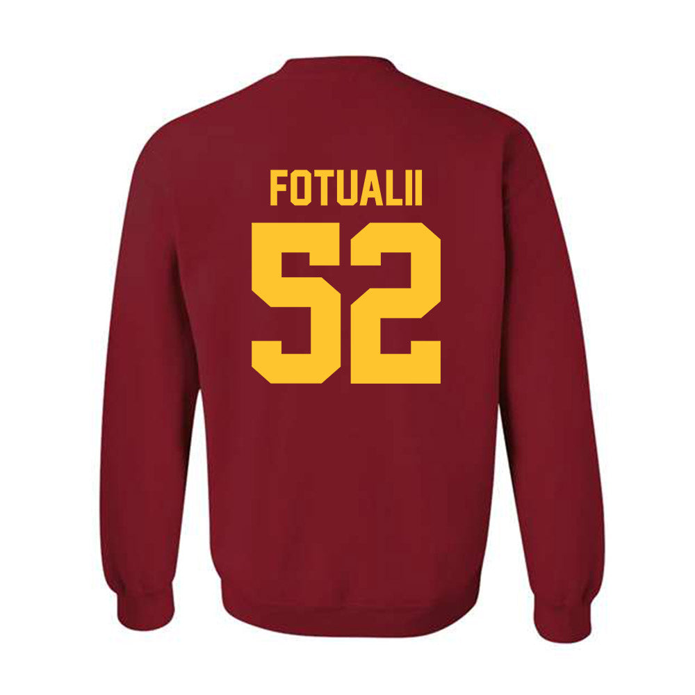 Iowa State - NCAA Football : Kingston Fotualii - Classic Shersey Crewneck Sweatshirt-1