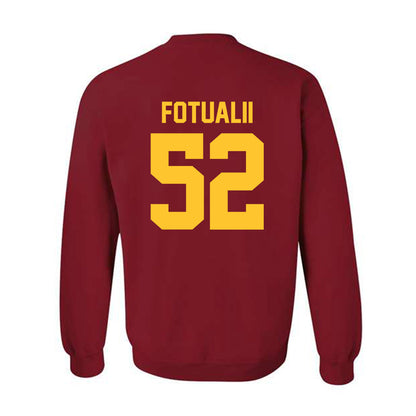 Iowa State - NCAA Football : Kingston Fotualii - Classic Shersey Crewneck Sweatshirt-1