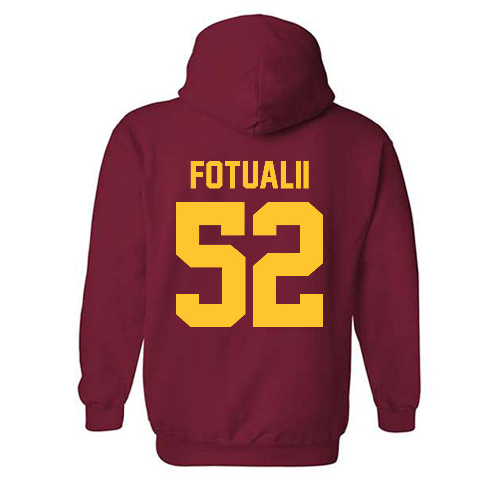 Iowa State - NCAA Football : Kingston Fotualii - Classic Shersey Hooded Sweatshirt-1