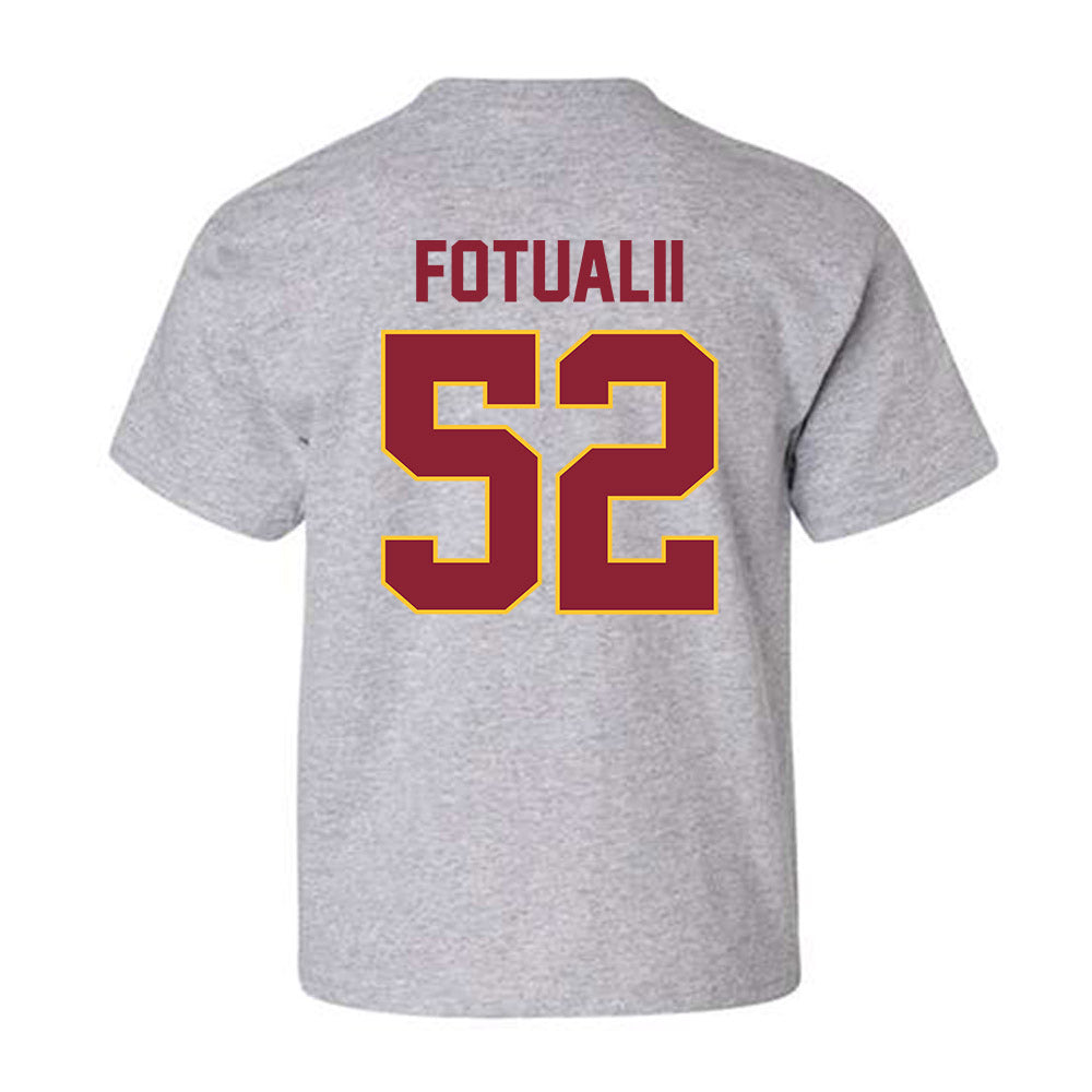 Iowa State - NCAA Football : Kingston Fotualii - Classic Shersey Youth T-Shirt-1