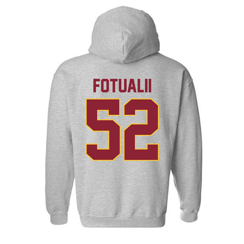 Iowa State - NCAA Football : Kingston Fotualii - Classic Shersey Hooded Sweatshirt-1
