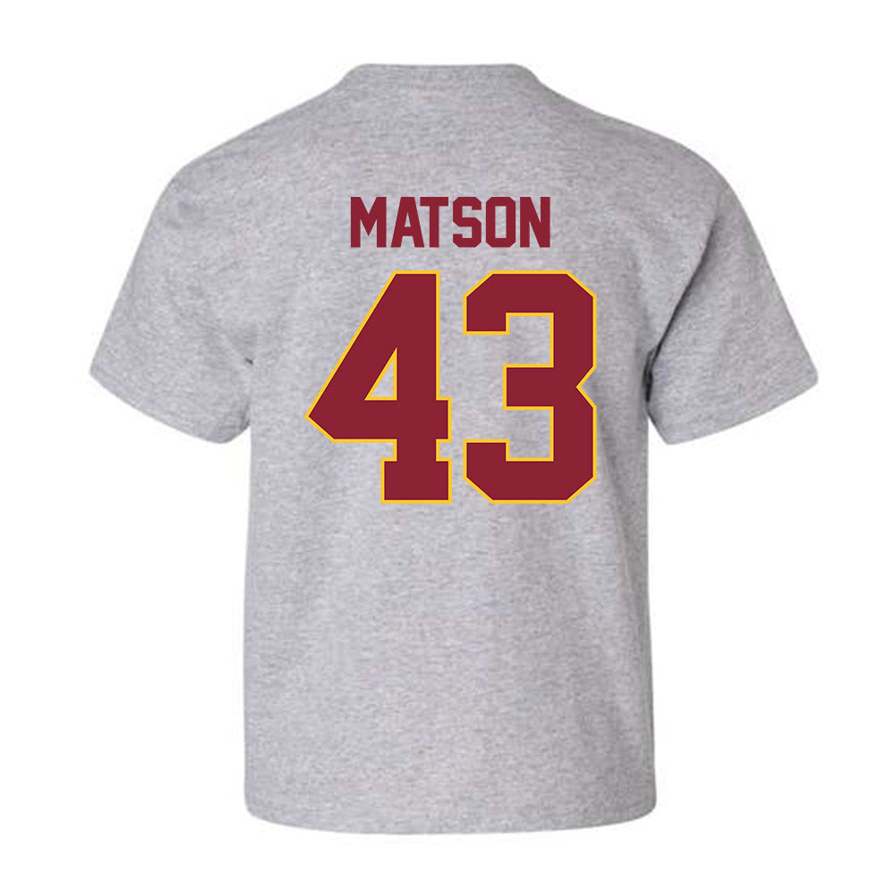 Iowa State - NCAA Football : Caden Matson - Classic Shersey Youth T-Shirt