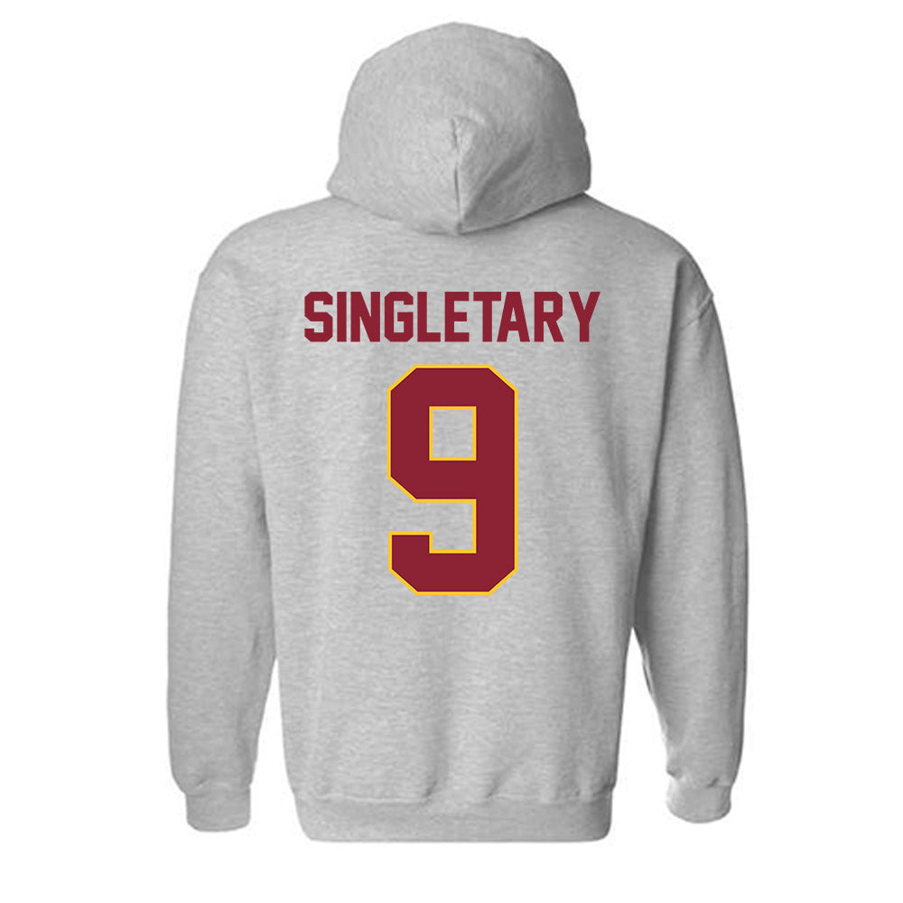 Iowa State - NCAA Football : Jaheim Singletary - Classic Shersey Hooded Sweatshirt-1