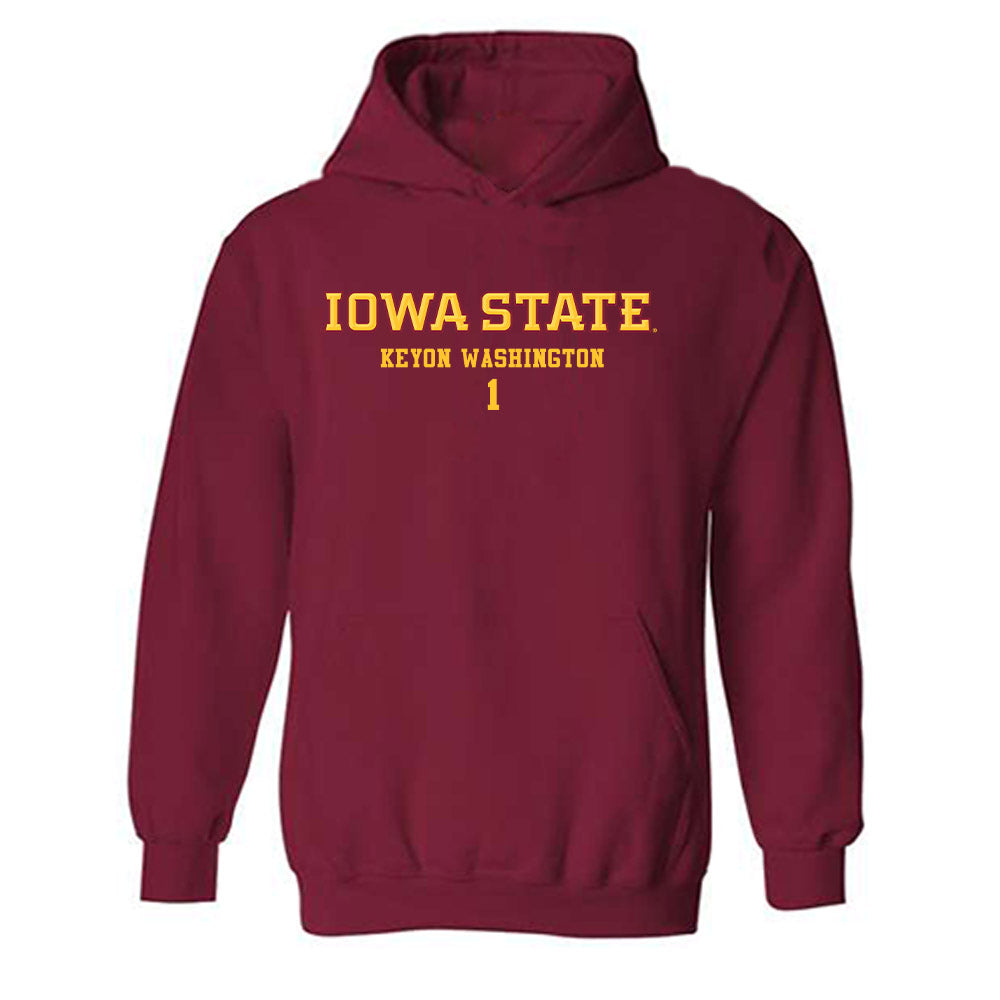 Iowa State - NCAA Football : Keyon Washington - Classic Fashion Shersey Hooded Sweatshirt-0