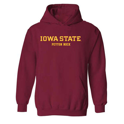 Iowa State - NCAA Women's Gymnastics : Peyton Nock - Classic Fashion Shersey Hooded Sweatshirt-0