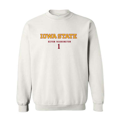 Iowa State - NCAA Football : Keyon Washington - Classic Fashion Shersey Crewneck Sweatshirt-0
