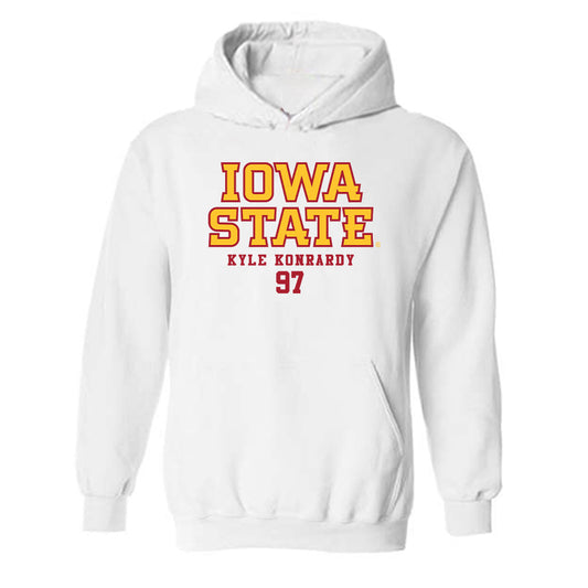 Iowa State - NCAA Football : Kyle Konrardy - Classic Fashion Shersey Hooded Sweatshirt-0
