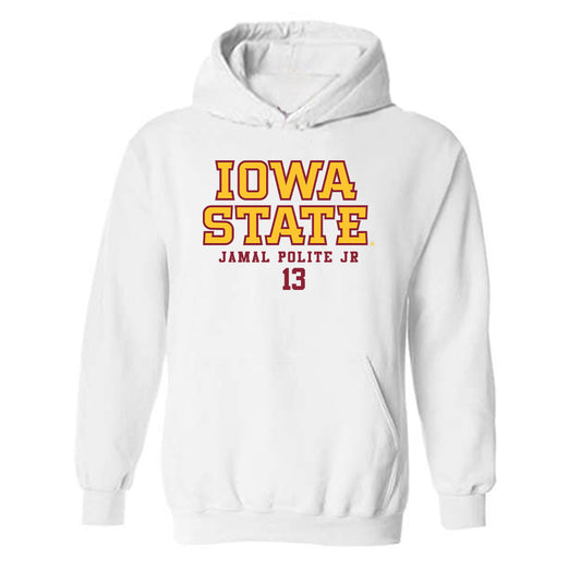 Iowa State - NCAA Football : Jamal Polite Jr - Classic Fashion Shersey Hooded Sweatshirt-0