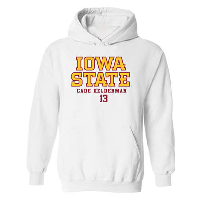 Iowa State - NCAA Men's Basketball : Cade Kelderman - Classic Fashion Shersey Hooded Sweatshirt-0