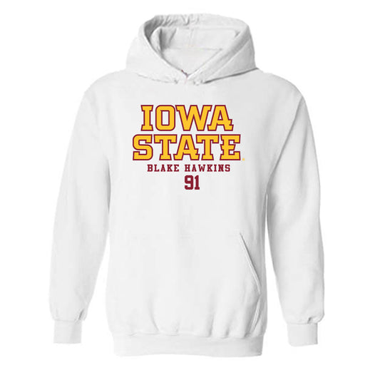 Iowa State - NCAA Football : Blake Hawkins - Classic Fashion Shersey Hooded Sweatshirt-0