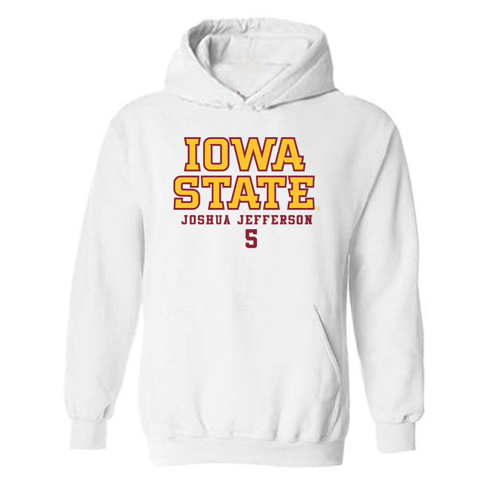 Iowa State - NCAA Men's Basketball : Joshua Jefferson - Classic Fashion Shersey Hooded Sweatshirt-0