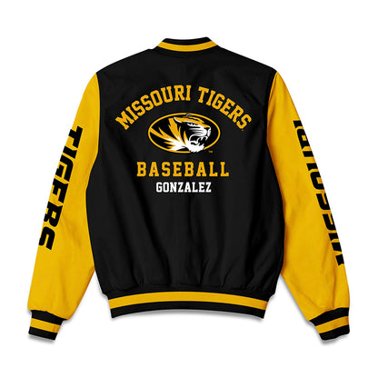 Missouri - NCAA Baseball : Keyler Gonzalez - Bomber Jacket-1