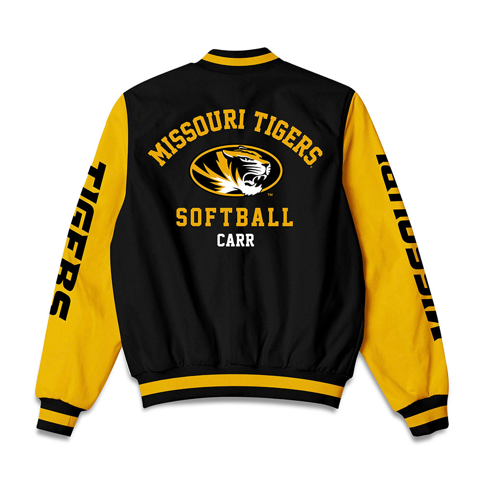 Missouri - NCAA Softball : Abby Carr - Bomber Jacket-1