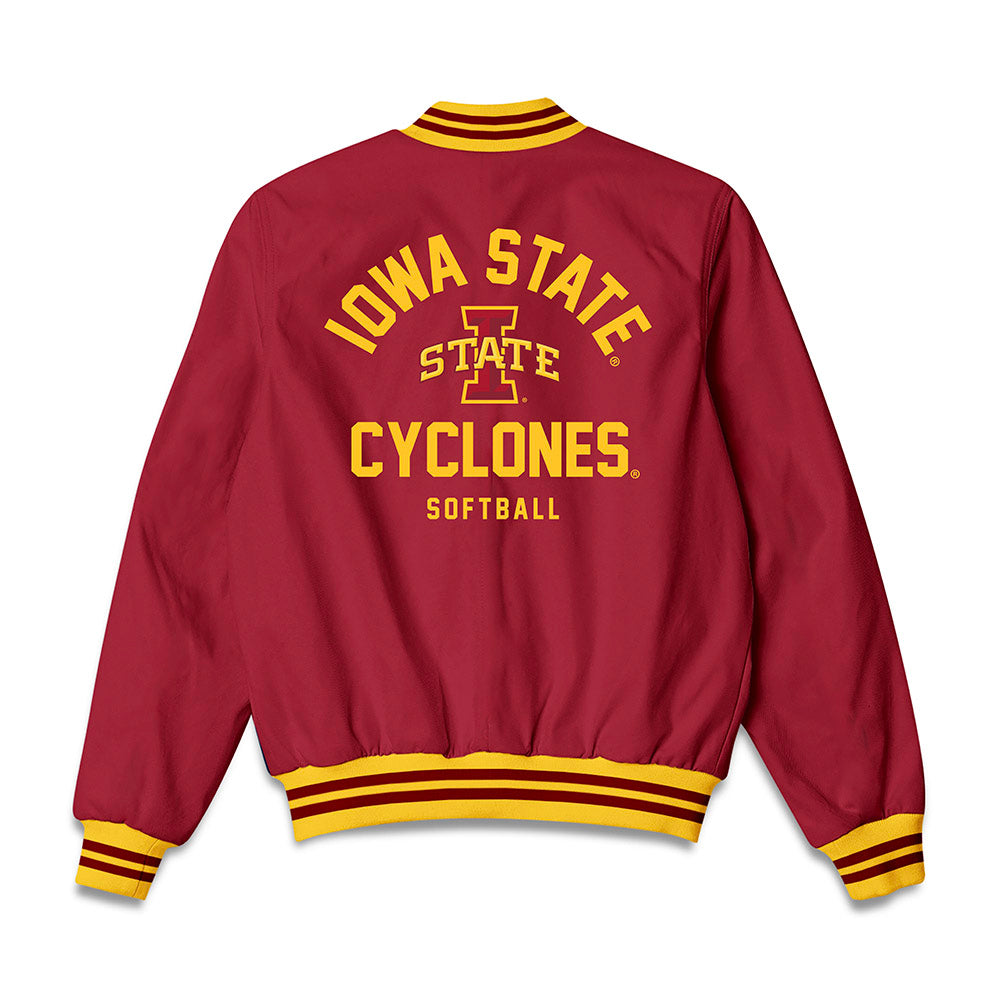 Iowa State - NCAA Softball : Jessie Clemons - Bomber Jacket-1