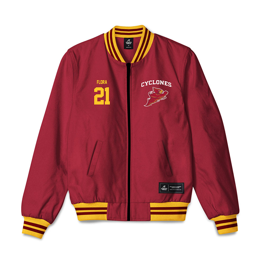 Iowa State - NCAA Football : Aiden Flora - Bomber Jacket-0