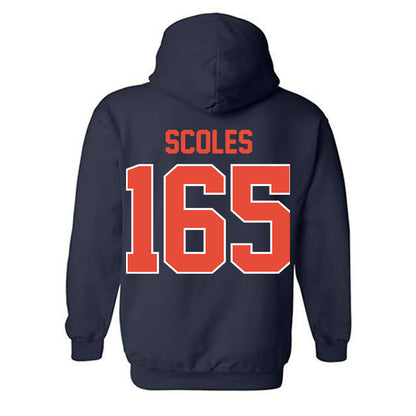Illinois - NCAA Wrestling : Braeden Scoles - Classic Shersey Hooded Sweatshirt-1