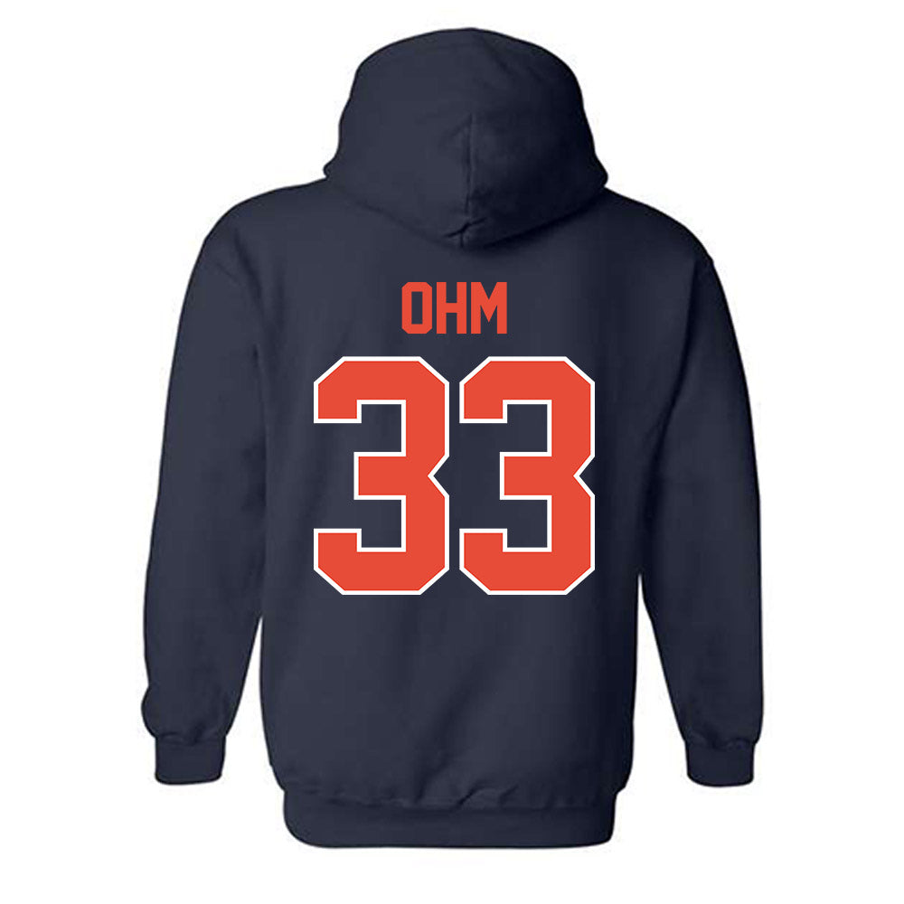 Illinois - NCAA Baseball : Ryan Ohm - Classic Shersey Hooded Sweatshirt-1