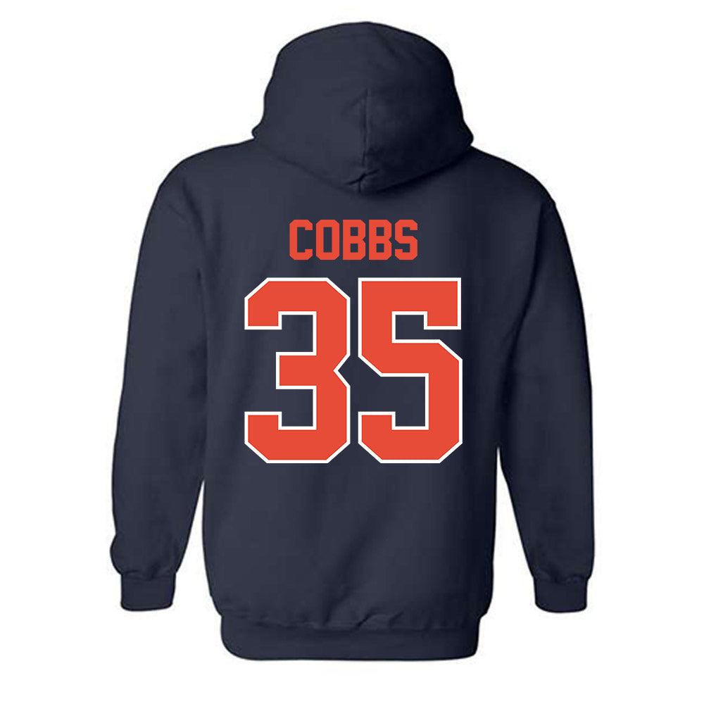 Illinois - NCAA Football : Kaedyn Cobbs - Classic Shersey Hooded Sweatshirt-1