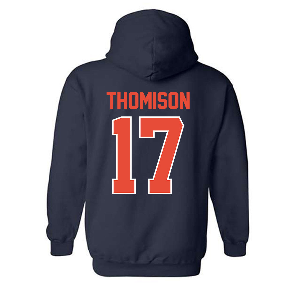 Illinois - NCAA Football : Isaiah Thomison - Classic Shersey Hooded Sweatshirt-1